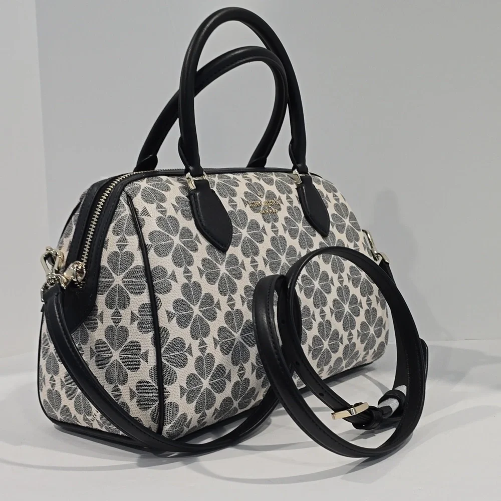 NWT ⭐ KATE SPADE #1831 Signature Spade Flower Large Dolly Duffle Crossbody ✨ NWT